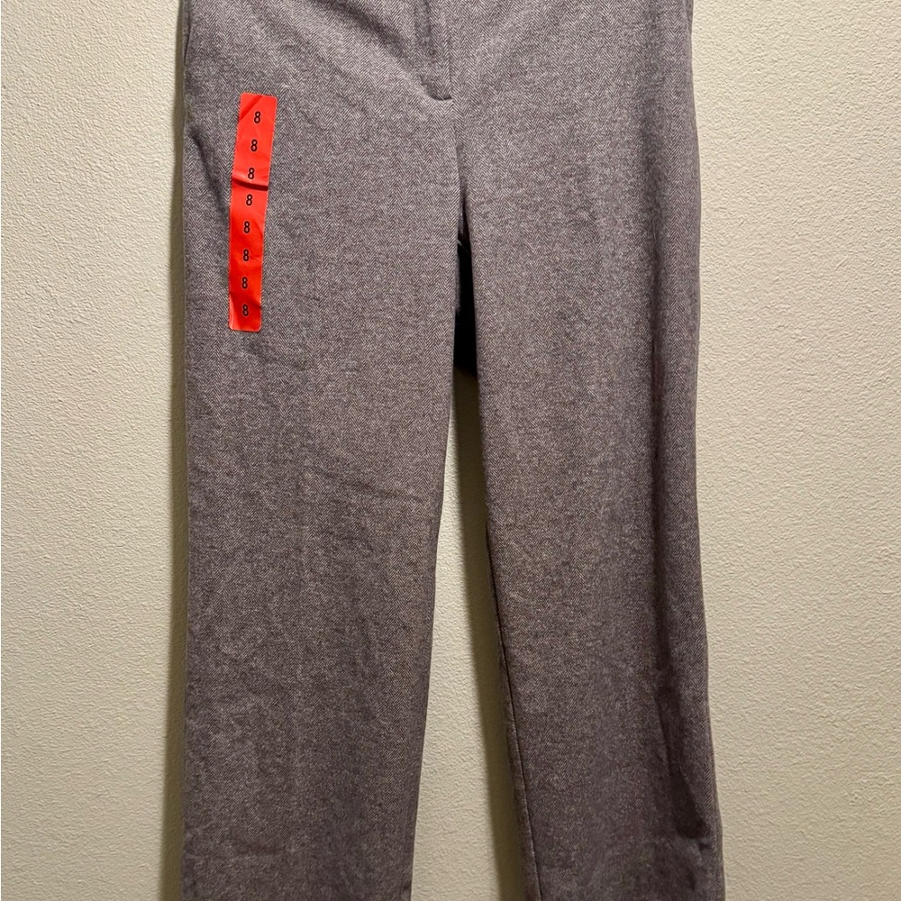 Gray Wide-Leg Pants